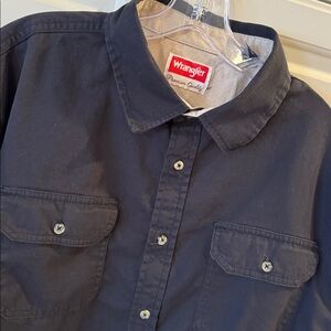Wrangler Black Long Sleeve Shirt, XL